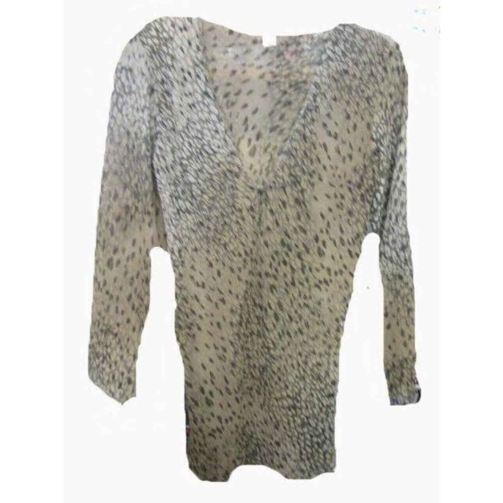 Victoria Secret Sexy Plunge neck print nite gown